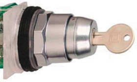 Przełącznik obrotowy kluczykowy 2-pozycyjny wycięcie: 30mm Sprężyna powrotna Schneider Electric przycisków: 2