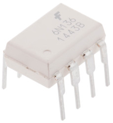 Transoptor 6N136M z tranzystorem 1-kanałowy DC MDIP 8 onsemi