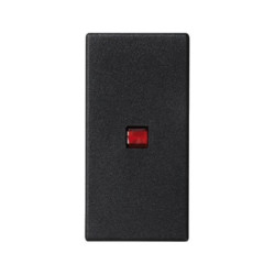 Simon Connect Klawisz K45/2 pojedynczy łącznika uniwersalnego z podświetleniem czarny K115/14