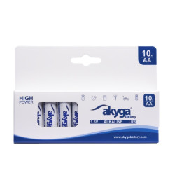 Bateria alkaliczna Akyga AA LR6 Zn-MnO2, 1.5V/3050mAh 10szt/kartonik
