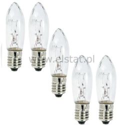 Żarówka 34V 3W choinkowa / świecznik ( 5szt)