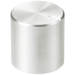 TruComponents 320052 Control knob &#x2B; marking Silver (&#xD8; x H) 30mmx17mmAlu/Plastic