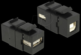 86370 Keystone module USB 2.0 A socket &gt; B socket