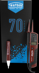 61411001 Voltage tester Profi III DUO, voltage tester Testboy 10