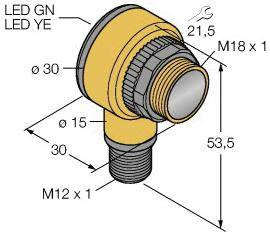 Fotokomórka odbiciowa Turck T18S2P6LPQ 3045162 1 szt.