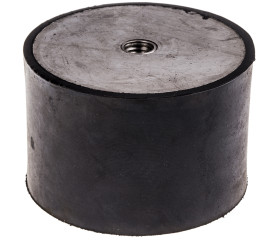 Podstawka antywibracyjna M10 średnica 75mm wysokość całkowita 50mm Nóżka sprężysta żeńska