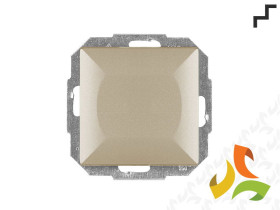 PERŁA Wyłącznik schodowy satyna metalik WP-5P ABEX