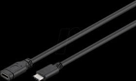 45393 USB 3.0 type-C SuperSpeed cable 1 m, black