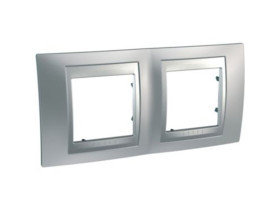 UNICA TOP Ramka 2 podwójna pozioma glossy chrome MGU66.004.038 SCHNEIDER ELECTRIC