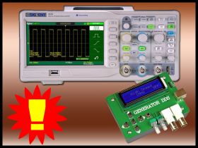 SDS1102CML+ oscyloskop cyfrowy 2x100MHz z MENU PL + generator DDS