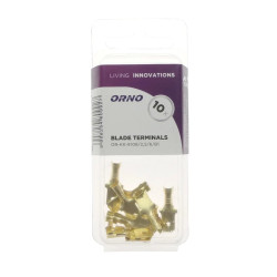 Końcówka płaska męska nieizolowana 6.3mm przekrój do 2.5mm2, blister 10szt.