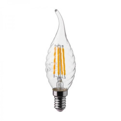 Żarówka LED Filament 4W E14 CF37 4000K 400lm 300st. 214431