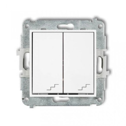 MINI Łącznik podwójny schodowy biały MWP-33