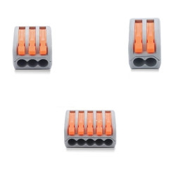 Zestaw szybkozłączek 3 typ 60szt linka/drut 0,08-2,5mm2 szybkozłączka