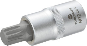 TOOLCRAFT 816091 Wielowypust (XZN) Nasadka trzpieniowa 12 mm 1/2" (12.5 mm)