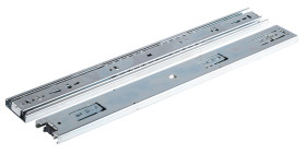 Poręcz szafy, typ: Prowadnica ślizgowa teleskopowa, maks. obciążenie: 40kg, dł. ślizgu: 450mm, Stal, DZ3832