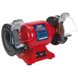 Sealey BG150XW/99 Bench Grinder 150mm with Wire Wheel 450W/230V Heavy-duty