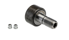 Rolka prowadząca, Rolka ścieżkowa typu trzpień, śr: 22mm, dł: 12mm, otwór: 10mm