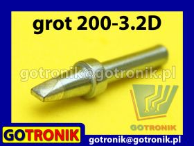 Grot 200-3.2D - płaski dłuto 3,2mm