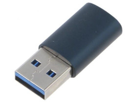 Adapter USB 3.1 USB A wtyk - USB C gniazdo stop aluminium ZJJQ000103