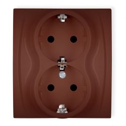 Gniazdo podwójne z uziemieniem 2x2P+Z SCHUKO