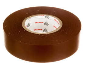 Taśma izolacyjna PVC, 128 0.15-19-25 brązowa, 145805