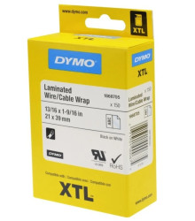 Opaski laminowane do drukarek XTL 21x39mm czarny na białym 1868705 /150szt./