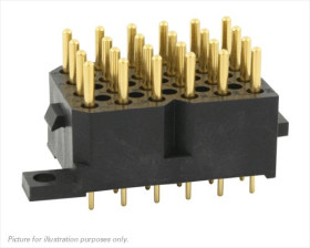 Souriau Sunbank by Eaton Gniazdo PCB SMS 24 -pinowe 6-rzędowe raster: 5.08 mm Powierzchnia Montaż na płytce Lutowie