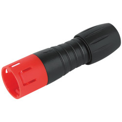 Binder 99 9205 050 03 Male Cable Mnt 3 Pin Red Code with Solder Termination