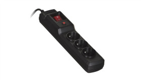 Acj Listwa Przeciwprzepięciowa Combo 3G 1,5M Czarna