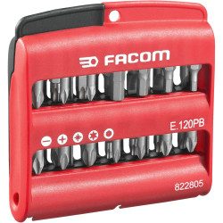 Facom E.120PB Combined Set Of 28 High Perf&#x27; Series 1 Bits &#x2B; Bit Holder