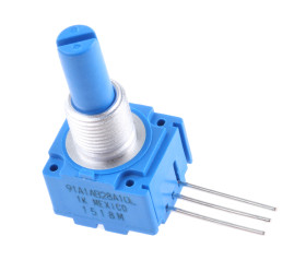 Potencjometr 1kΩ typ Obrotowy Bourns średnica wału 6,35 mm 2W długość wału 22.2mm Montaż panelowy