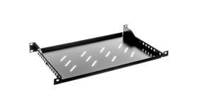 Półka Do Szaf 19 600Mm Czarna Lanberg (1U/483X300mm Udźwig Do 25Kg, Montaż 4...