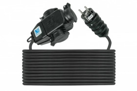 Przedłużacz z rozgałęźnikiem 3-gniazda z/u 16A 250V /H05RR-F 3x1,5 10m/ IP44 D.3174-10