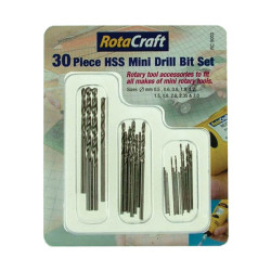 Rotacraft RC9003 30pc HSS Mini Drill Bit Set