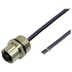 BKL 2703008 Sensor/Actuator recess-mount socket M12 0.5m 4-pin