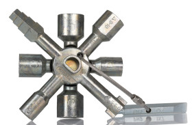 Klucz do szaf sterowniczych Knipex liczba profili 17 Klucz do szafki sterowniczej