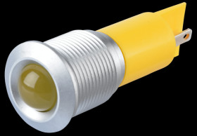 Q16P1GXXY220E Indicator LED, 220 V AC, 16 mm, FASTON, yellow/SG
