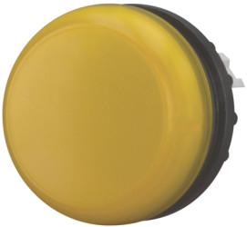 Light attachment, illuminable, waistband round, yellow, front ring silver gray, mounting Ø 22.5 mm, 216774