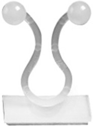 Cable twist clip, max. bundle Ø 10 mm, PA, natural, self-adhesive, (L x W x H) 20 x 20 x 25 mm, 320172