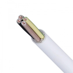 Kabel instalacyjny YDY 4x6mm2 biały 450/750V drut Elektrokabel /50m/