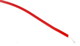 Przewód do urządzeń PTFE PTFE Czerwony, 100m 0,08 mm² 7/0,12 mm, 300 V, -75→ +200 C., Ø 0.71mm, RS PRO BS3G210