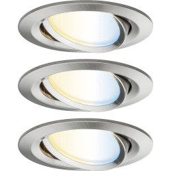 Paulmann 92962 Nova Plus LED Recessed Light 18W Iron Brushed Zigbee-Compatible