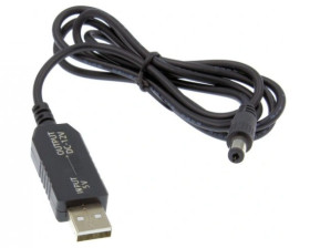 PRZETWOR.5-9V KABEL USB A/WT.DC2,1X5,5N