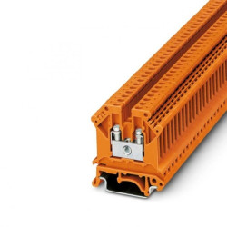 Złączka szynowa 2-przewodowa 2,5mm2, listwa zaciskowa koloru pomarańczowego UK 3 N OG /50szt./