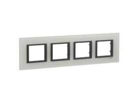 UNICA CLASS Ramka 4 poczwórna white glass MGU68.008.7C2 SCHNEIDER ELECTRIC