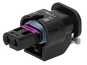 Złącze samochodowe 2-pinowe TE Connectivity -rzędowe Żeński MCON 1.2 Wciskane Obudowa złącza samochodowego