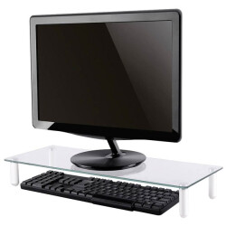 Neomounts NSMONITOR10 Monitor riser Height range: 8 cm (max) Transparent