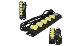 Przedłużacz Elektryczny Listwa Zasilająca Kabel Zasilający Warsztatowy Ow...