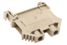 Kostka zaciskowa na szynie DIN RS PRO poziomy: Podwójny 22 → 8AWGŚruba raster: 8.1mm 65A 1 kV